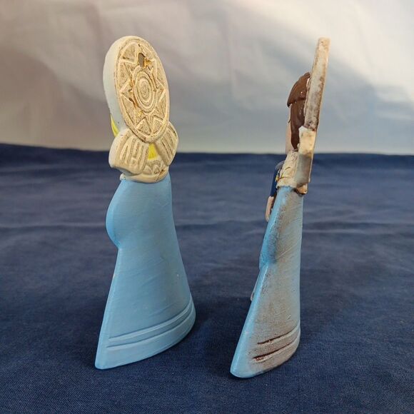 Ceramic Singing Angels Christmas Ornaments Vintage Hand Painted Replacements - Picture 4 of 13